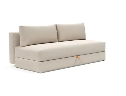 Innovation Living Osvald Schlafsofa L: 200 cm – Mattschwarz/Blida Sandgrau