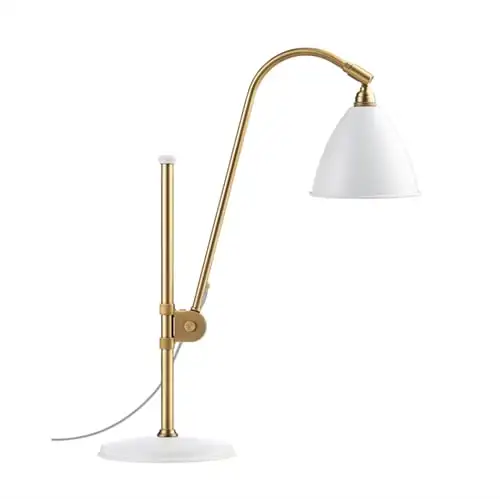 Bestlite BL1 Tischleuchte Ø: 16 cm - Mattweiß/Messing