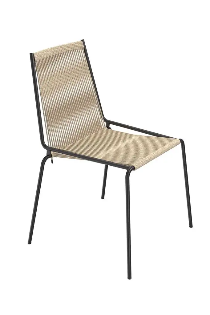 Thorup Copenhagen Noel Stuhl SH: 46 cm – Schwarz/Natur