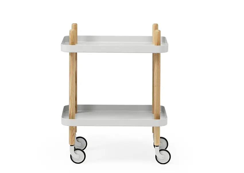 Normann Copenhagen Block Rolltisch H: 64 cm - Hellgrau