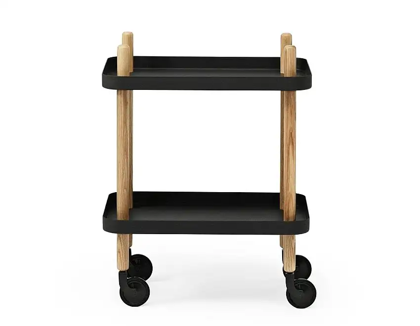 Normann Copenhagen Block Rolltisch H: 64 cm – Schwarz