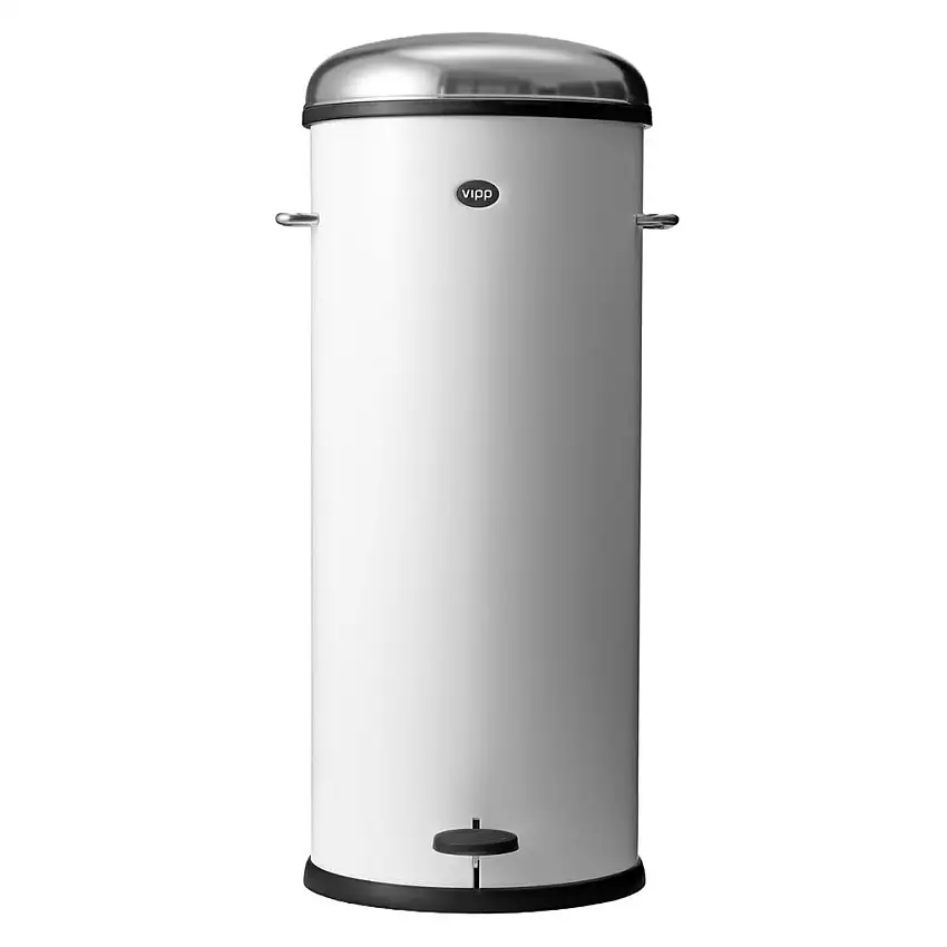 Vipp 17 Treteimer H: 72 cm 30 L - Weiß
