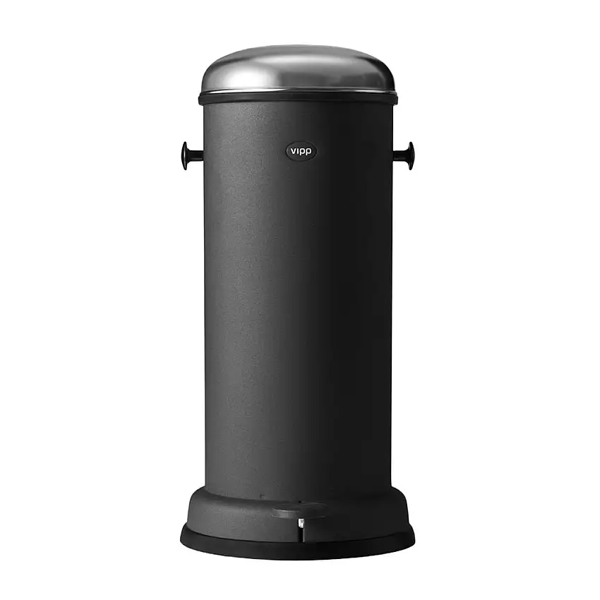 Vipp 16 Treteimer H: 62 cm 18 L - Schwarz