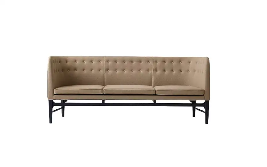 &Tradition AJ5 Mayor 3 Pers. Sofa L: 200 cm – Braun/Schwarz lackierte Eiche