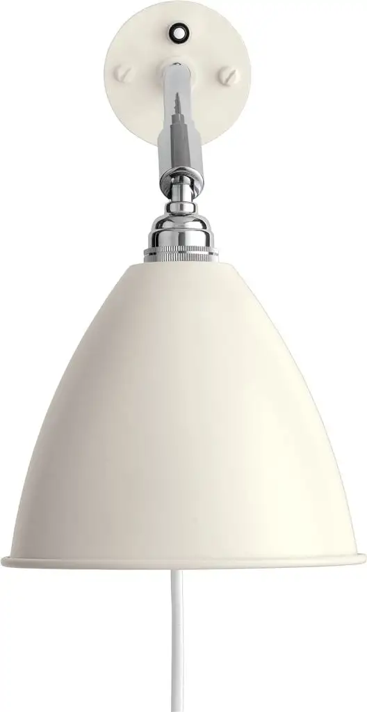 Bestlite BL7 Wandleuchte Ø: 16 cm Chromsockel – Mattweißer Schirm