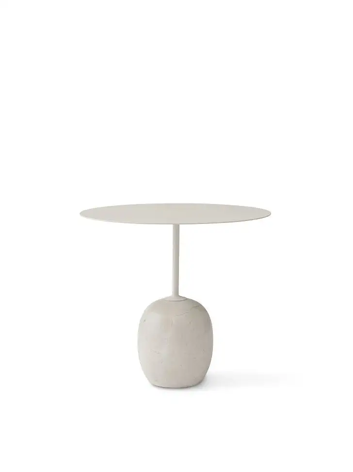 &Tradition Lato Couchtisch LN9 Ø: 50 cm - Elfenbeinweiß/Oval