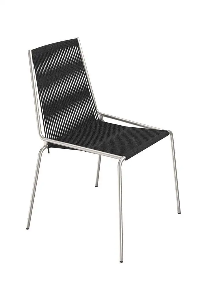Thorup Copenhagen Noel Stuhl SH: 46 cm - Stahl/Schwarz