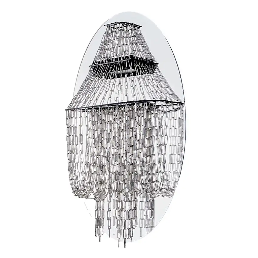 DCW Editions Lampe C Wand H: 58 cm - Stahl/Schwarz