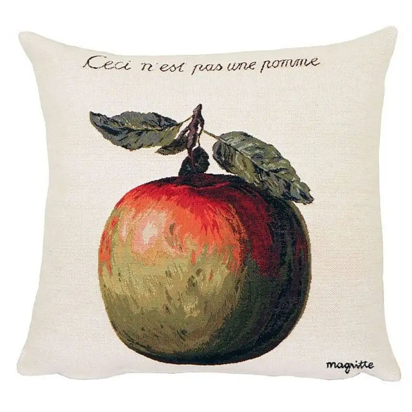Poulin Design Magritte Pude 45x45 cm - Dies ist kein Apfel