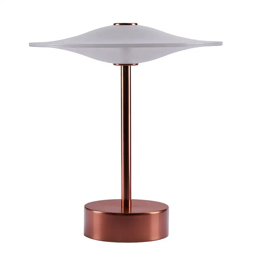 Piet Hein Sinus 22 Tragbare Tischleuchte H: 25 cm - Aluminium/Kupfer