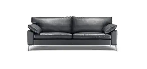 Søren Lund 329 2,5-Personen-Sofa 182 cm, schwarzes Luxusleder
