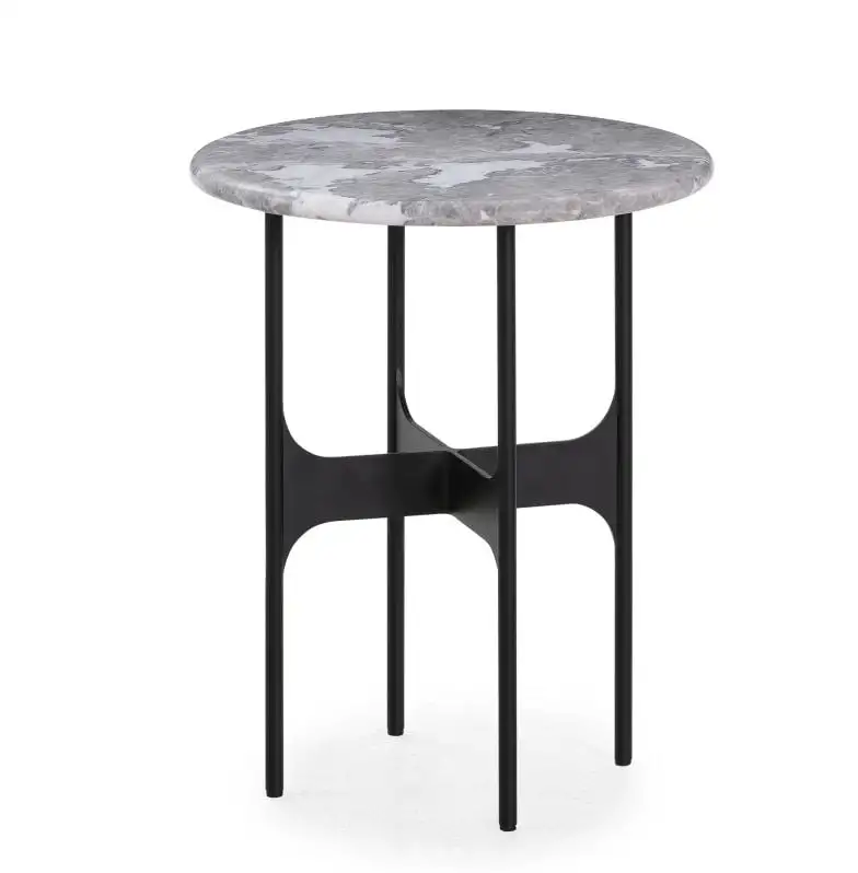 Wendelbo Floema Kleiner Couchtisch Ø: 40 cm – Grauer Marmor