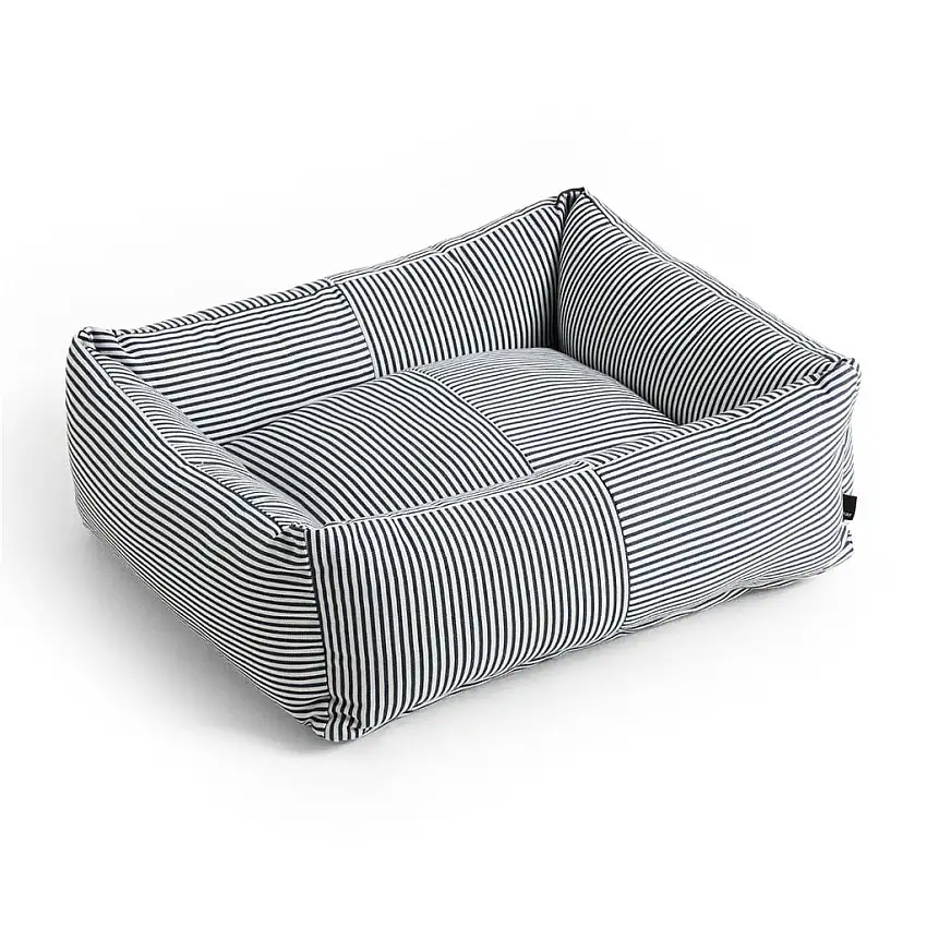 HAY Hundebett klein 21x52x60 cm - Blau/Weiß