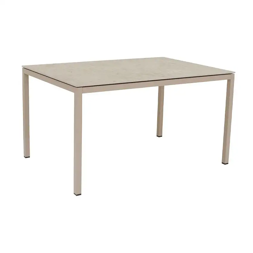 Mandalay Terra Gartentisch L: 132 cm - Aluminium/Taupe