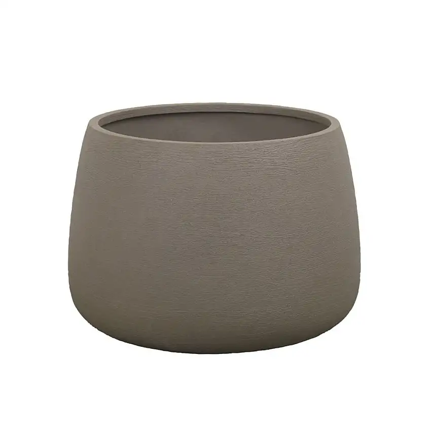 Cane-line Erdtopf Rund Mittel - Fiberglas/Taupe