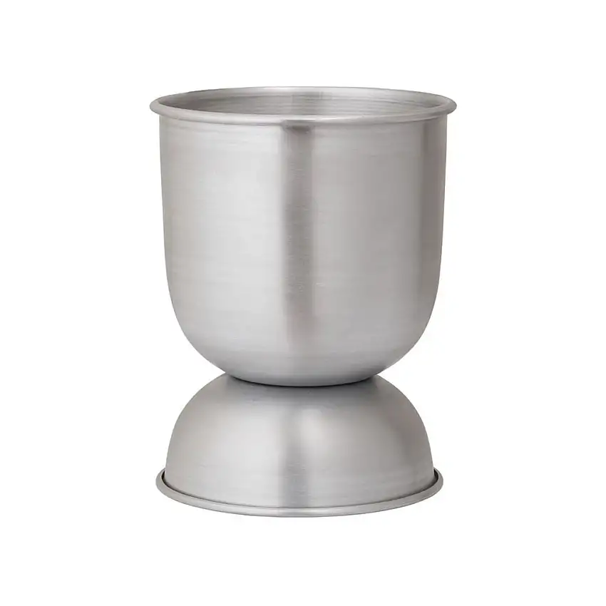 Ferm Living Sanduhr-Topf Extra Klein - Glas/Aluminium