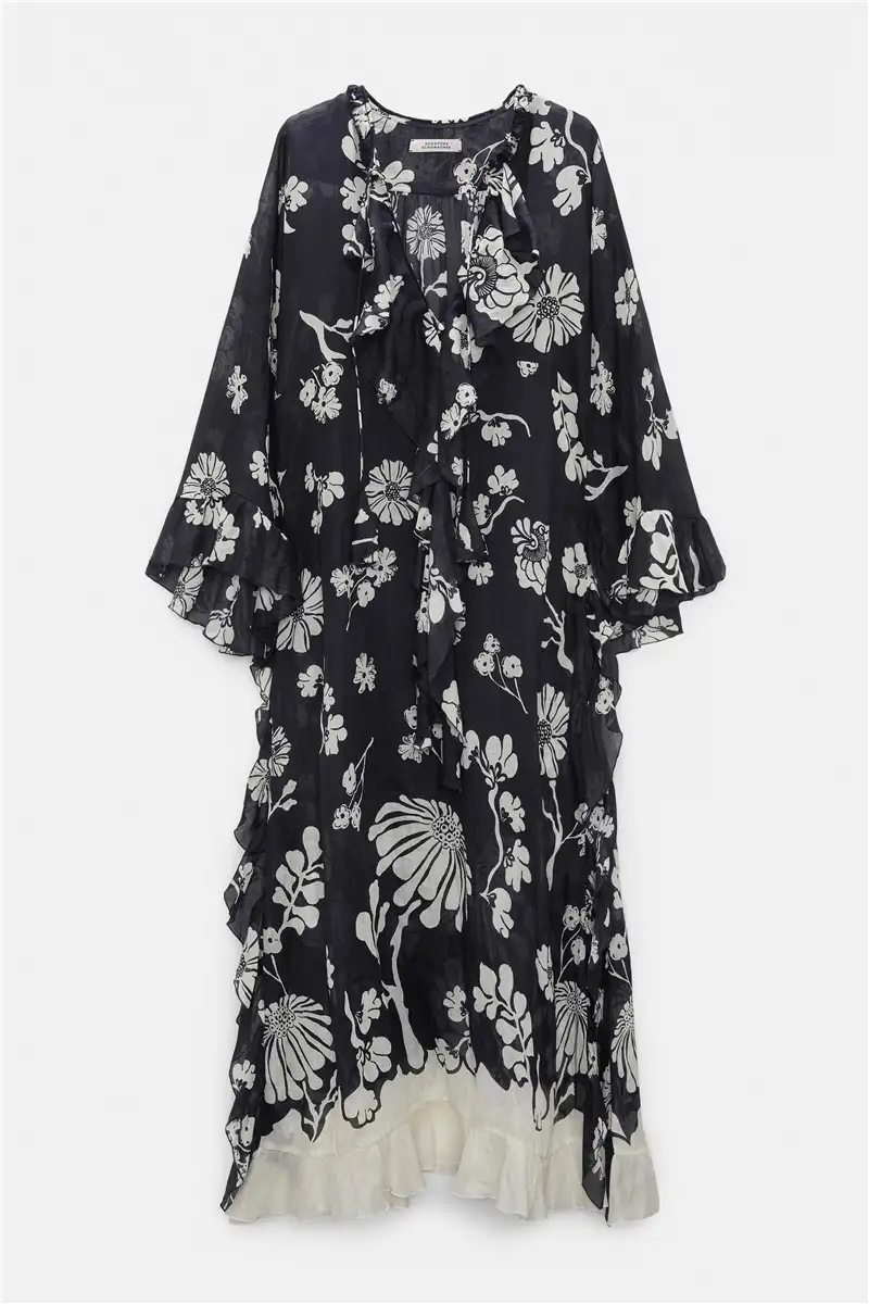 Dorothee Schumacher - Maxikleid aus bedrucktem Crinkle Ramie