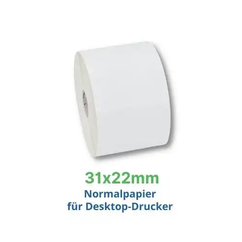 Zebra Z-Select 2000T, Etikettenrolle, Normalpapier, 31x22mm, 3007200-T