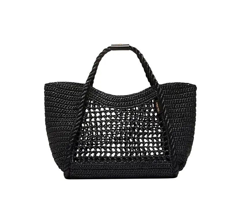 Max Mara - Tasche aus handgehäkeltem Bast