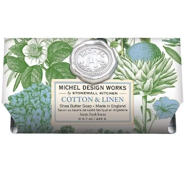 Michel Design Works große Badeseife Cotton & Linen