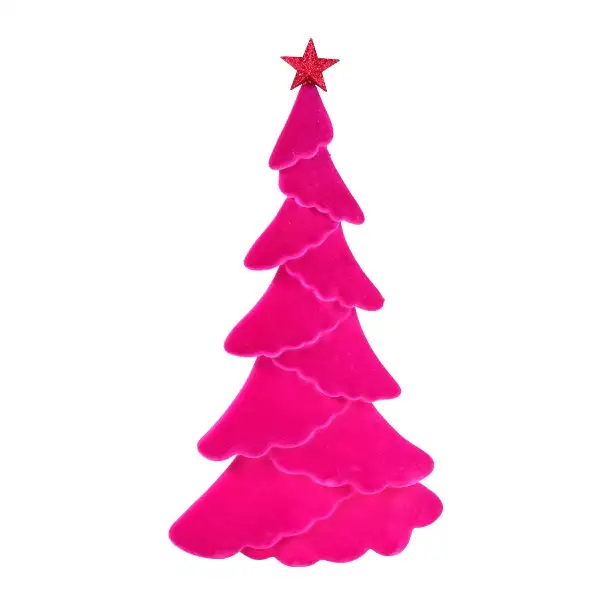 Tanne mit Stern magenta