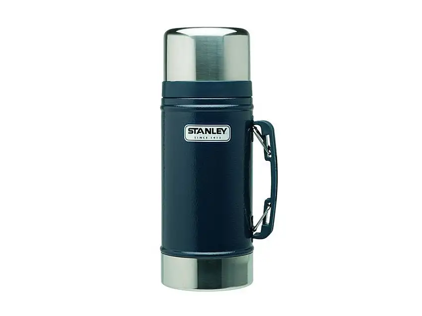Stanley Classic Vakuum Food-Container, 0.70 liter, 18/8 Edelstahl, Hammertone navy blau, Vakuum-Isolation