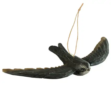 Wildlife Garden DecoBird Mauersegler handgeschnitzt