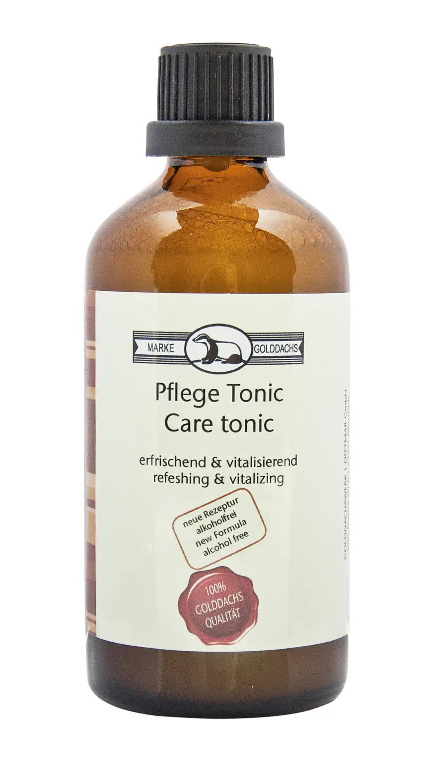 Golddachs Pflege-Tonic, 100 ml, in Glasflasche