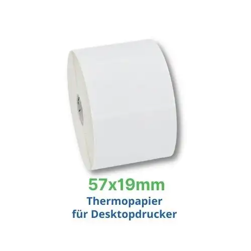 Zebra Z-Select 2000D, Etikettenrolle, Thermopapier, 57x19mm, 800262-075