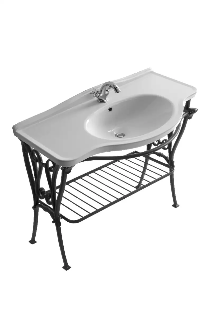 Waschbecken Margaret 110cm mit Aluminiumunterbau