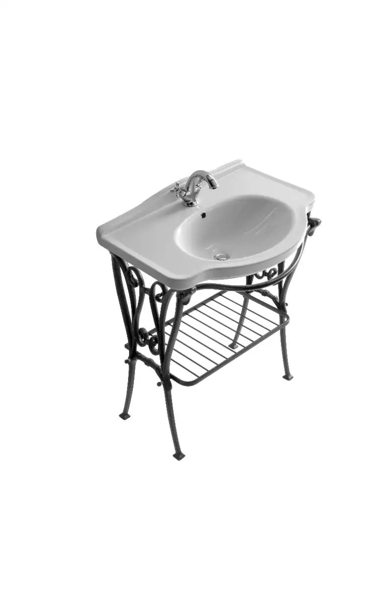 Waschbecken Margaret 75cm mit Aluminiumunterbau