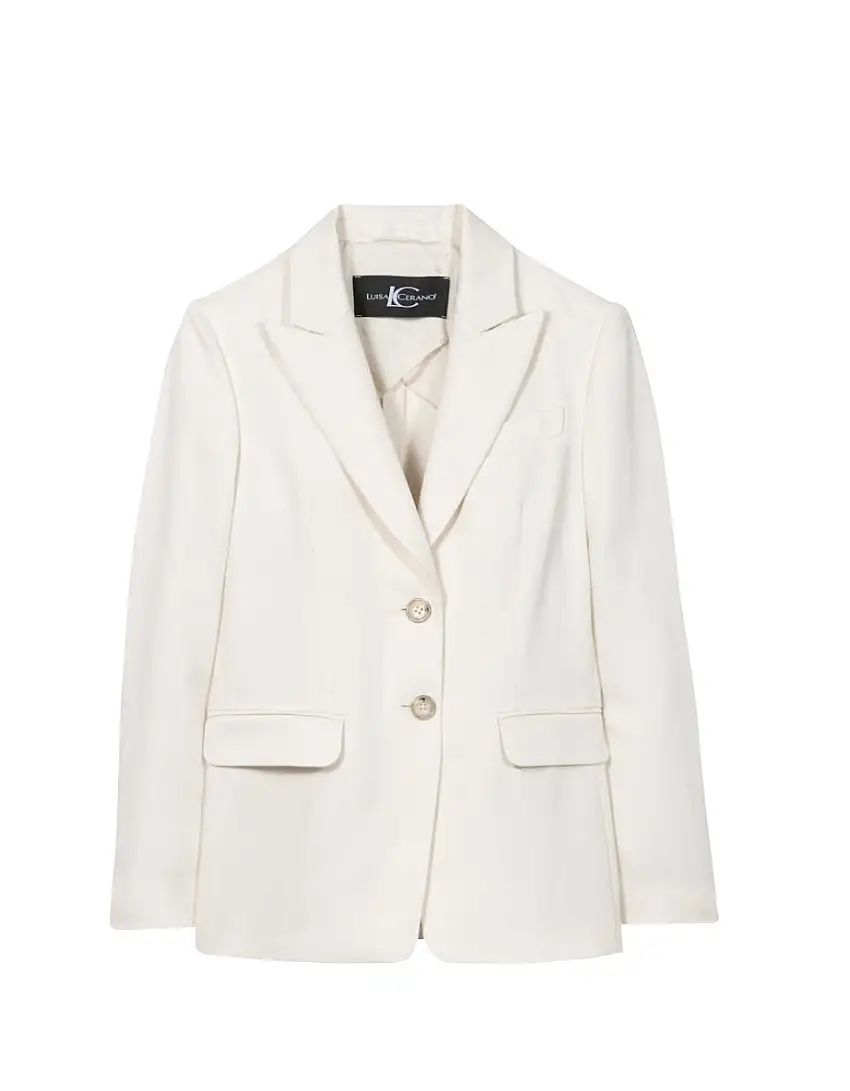 Luisa Cerano - Twill Blazer cream