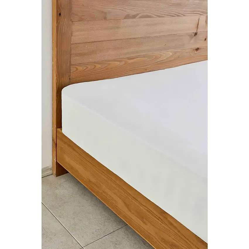 Karaca Home Jersey Spannbetlaken weiß (140x200 cm) Öko-Tex zertifiziert