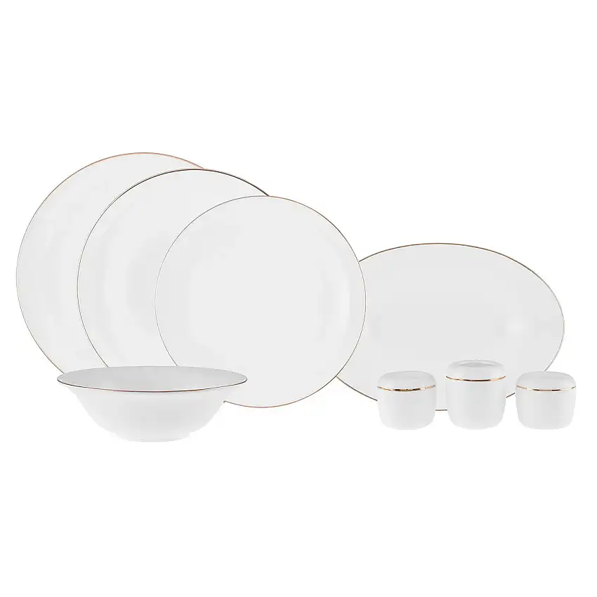 Karaca Fine Pearl Fame 58-Teiliges 12-Personen Geschirrset Gold