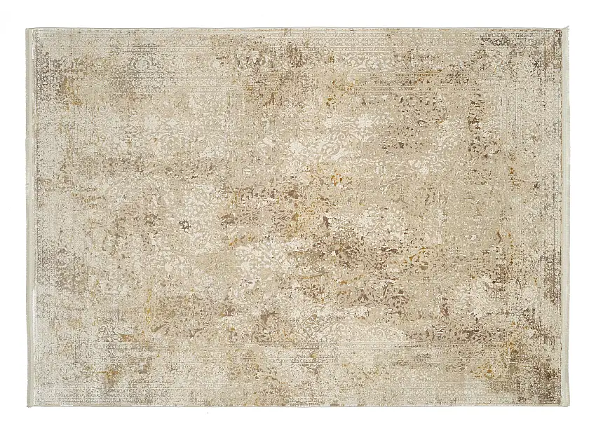 Webteppich Versailles Beige-Gold 67 x 130 cm