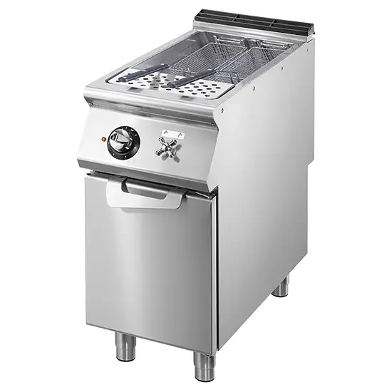 Virtus Elektro-Nudelkocher, 1 Becken GN 2/3, Kapazität 1x 26 Liter, feststehende