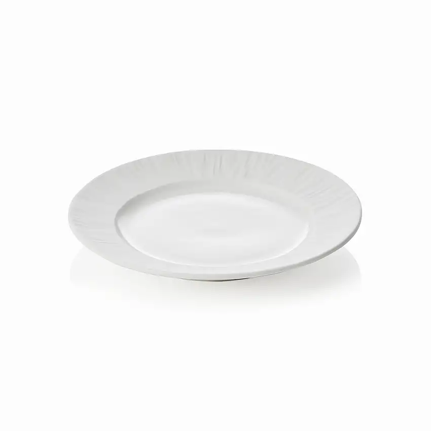 WAS Teller Set MAYA SHIRO, flach, Ø 16,5 cm, weiß, Set á 6 Stück, Porzellan