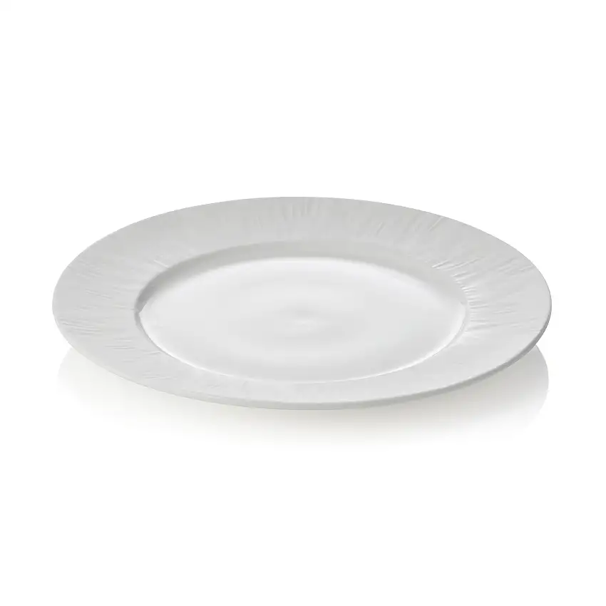 WAS Teller Set MAYA SHIRO, flach, Ø 27 cm, weiß, Set á 2 Stück, Porzellan