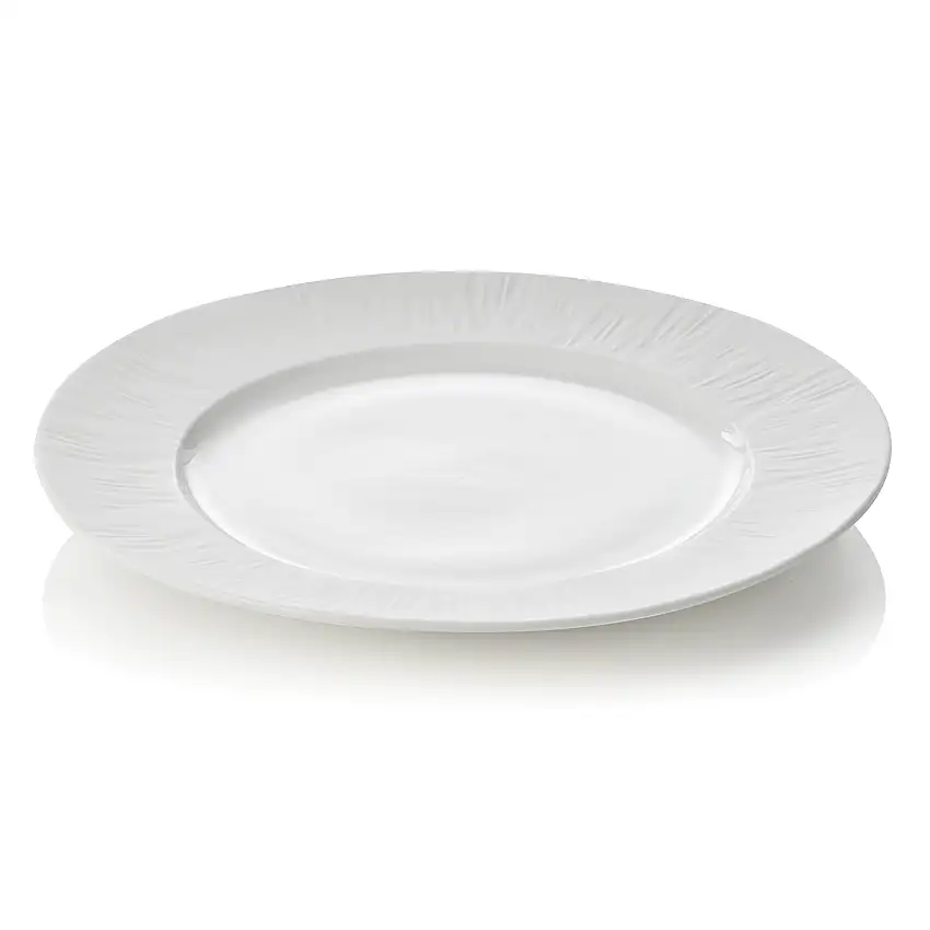 WAS Teller Set MAYA SHIRO, flach, Ø 30 cm, weiß, Set á 2 Stück, Porzellan