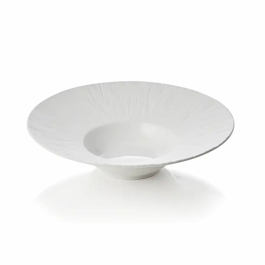 WAS Pastateller Set MAYA SHIRO, Ø 24 cm, 110 ml, weiß, Set á 3 Stück, Porzellan