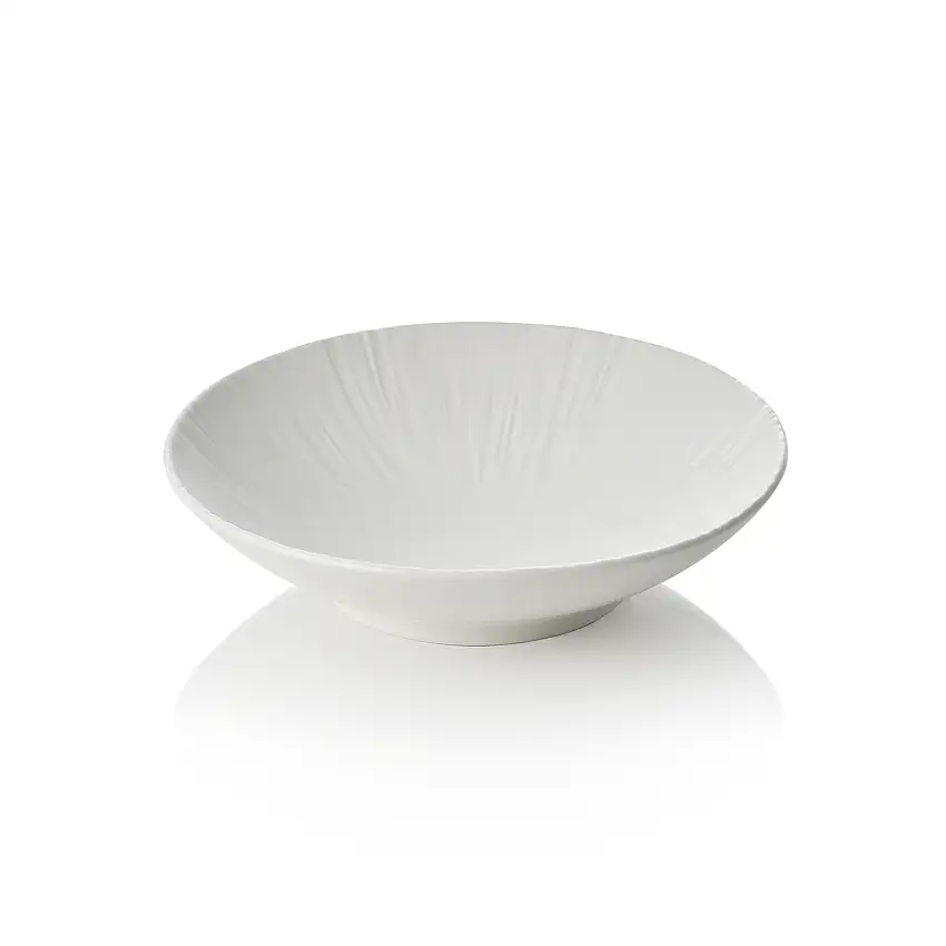 WAS Schale Set MAYA SHIRO, tief, Ø 19 cm, 0,5 ltr., weiß, Set á 4 Stück, Porzell