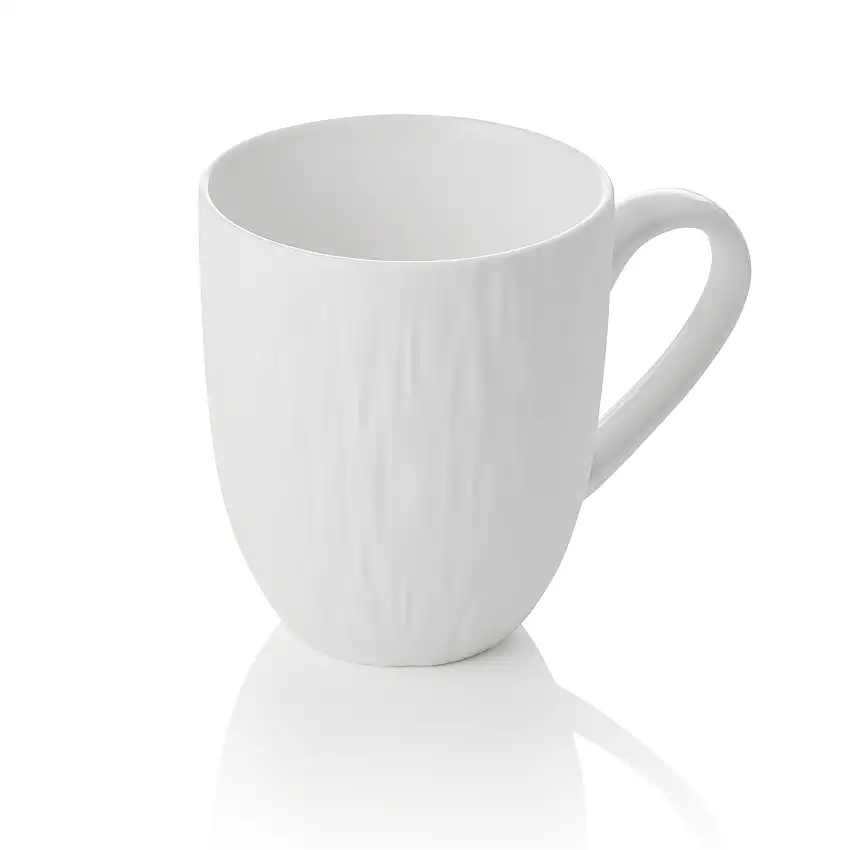 WAS Becher Set MAYA SHIRO, Ø 8,5 cm, 330 ml, weiß, Set á 4 Stück, Porzellan