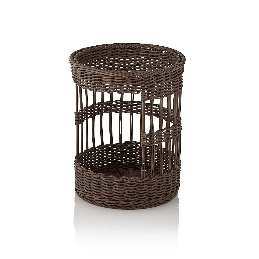 WAS Baguettekorb WEAVER PRO Systemkörbe, Ø 31 cm, Höhe 39 cm, braun, Polypropyle