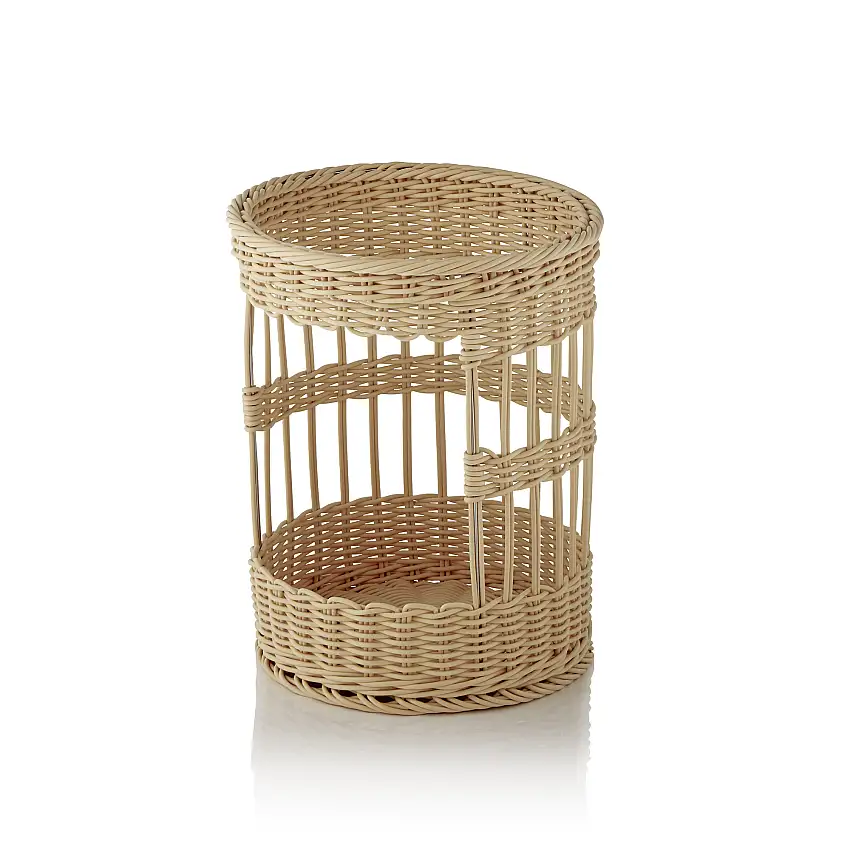 WAS Baguettekorb WEAVER PRO Systemkörbe, Ø 31 cm, Höhe 39 cm, hellbeige, Polypro