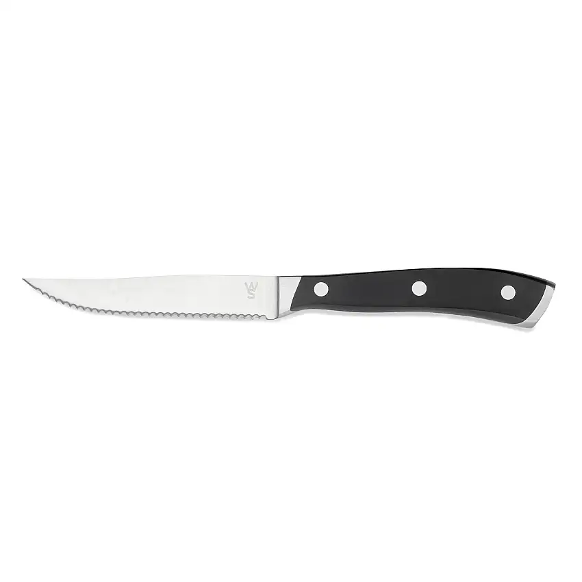 WAS Steakmesser Set mit ABS Kunststoffgriff, 23 cm, Set á 6 Stück, ABS Kunststof
