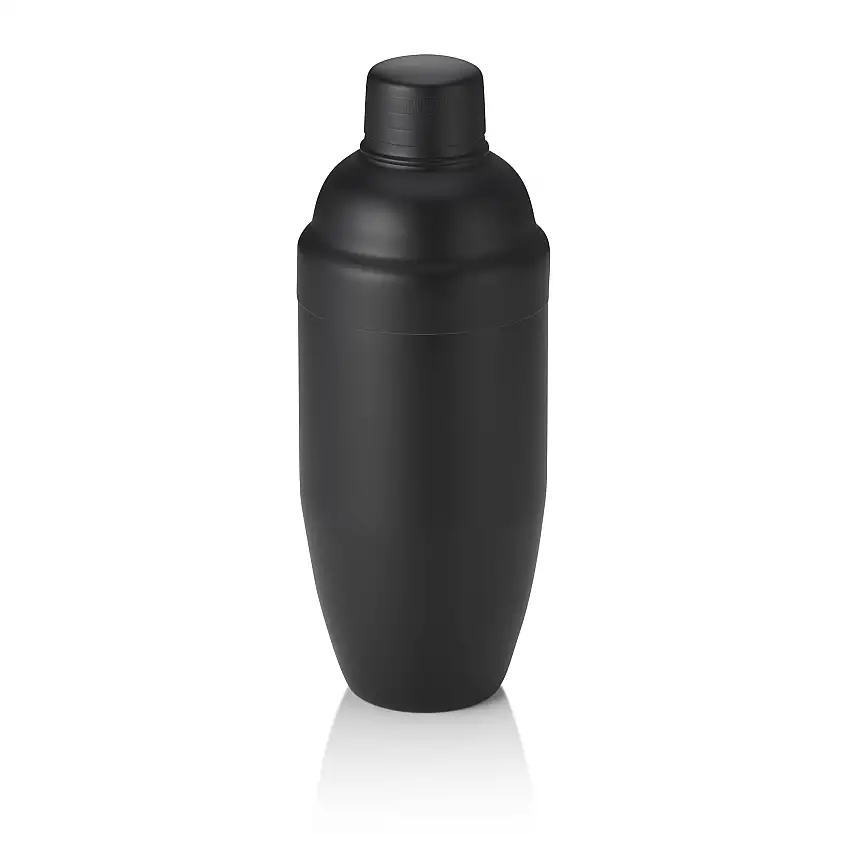 WAS Shaker Classic NOCTURN, 0,7 ltr., Ø 9 cm, schwarz matt, Chromnickelstahl 18/