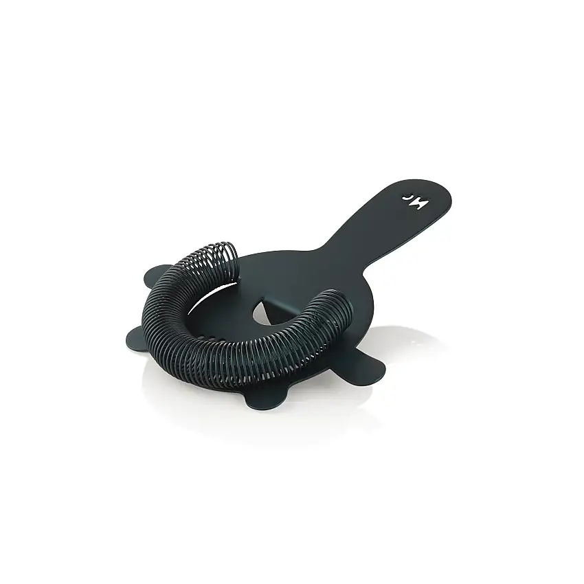 WAS Barsieb NOCTURN mit Feder, 4 Zinken, Ø 8 cm, blau matt - HLC, Chromnickelsta