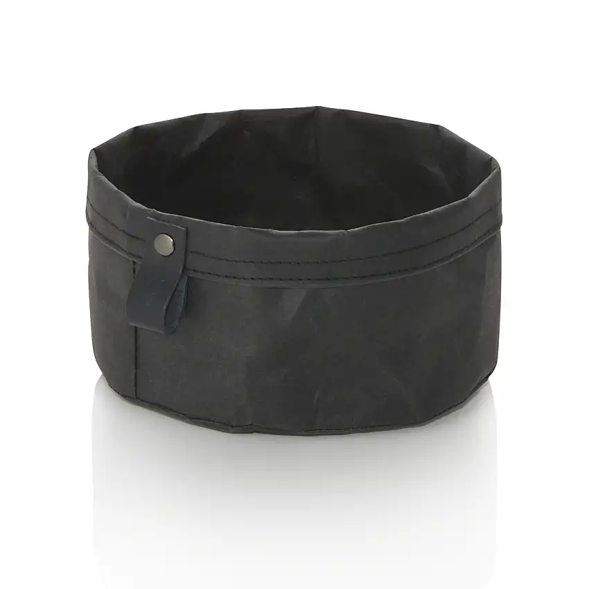 WAS Brottasche CRAFT & CRUMBLE, Ø 17 cm, Höhe 11 cm, schwarz, Kraft Paper
