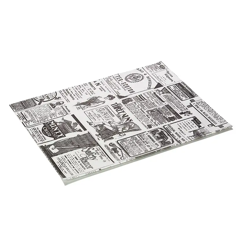 WAS Burgerpapier Times White Set WRAP & GO, 28 x 34 cm, Set á 1000 Stück, Fettpa