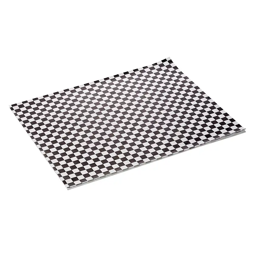 WAS Burgerpapier Schwarz Weiss Set WRAP & GO, 28 x 34, Set á 1000 Stück, Fettpap